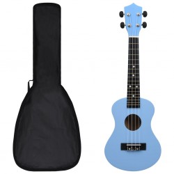 Sonata Укулеле сопрано с калъф, детско, бебешко синьо, 23" - Artă și divertisment