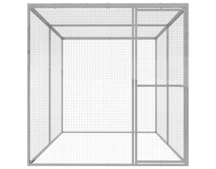 Sonata Клетка за котки 3x1,5x1,5 м поцинкована стомана