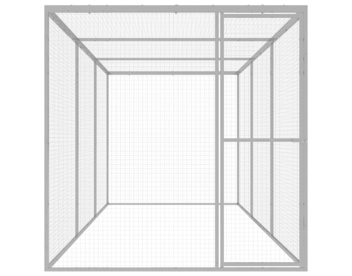 Sonata Клетка за котки 4,5x1,5x1,5 м поцинкована стомана