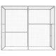 Sonata Клетка за котки 3x1,5x2,5 м поцинкована стомана