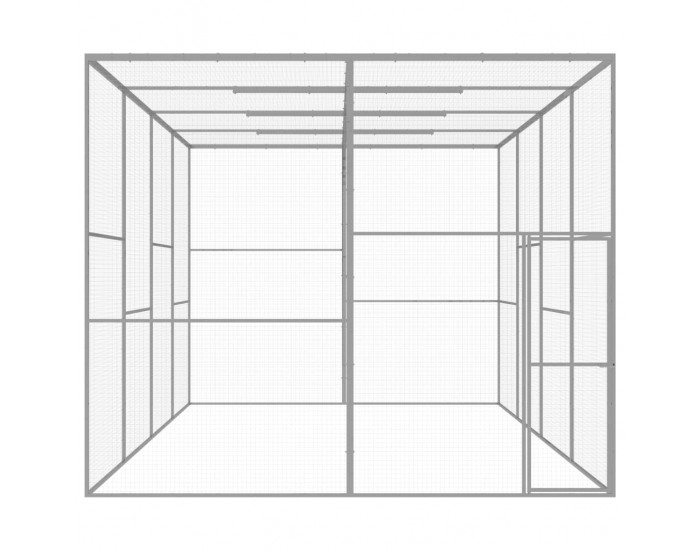 Sonata Клетка за котки 6x3x2,5 м поцинкована стомана