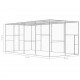 Sonata Клетка за котки 6x3x2,5 м поцинкована стомана