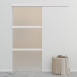 Sonata Плъзгаща врата, ESG стъкло и алуминий, 90x205 см, сребриста - Afaceri și industrie