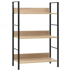 Sonata Етажерка за книги с 3 рафта, дъб, 60x27,6x90,5 см, ПДЧ - Etajere