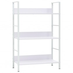 Sonata Етажерка за книги с 3 рафта, бяла, 60x27,6x90,5 см, ПДЧ - Etajere