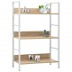 Sonata Етажерка за книги с 3 рафта, дъб, 60x27,6x90,5 см, ПДЧ