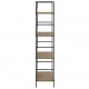 Sonata Етажерка за книги с 4 рафта, дъб, 60x27,6x124,5 см, ПДЧ