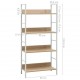 Sonata Етажерка за книги с 4 рафта, дъб, 60x27,6x124,5 см, ПДЧ