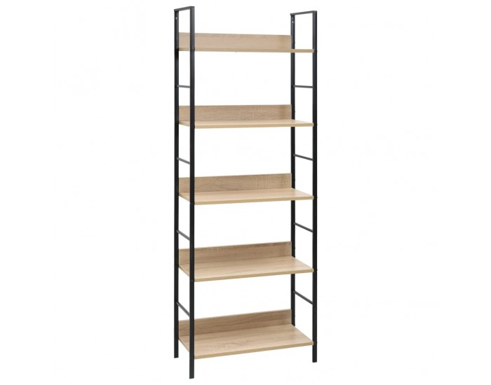Sonata Етажерка за книги с 5 рафта, дъб, 60x27,6x158,5 см, ПДЧ