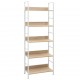Sonata Етажерка за книги с 5 рафта, дъб, 60x27,6x158,5 см, ПДЧ
