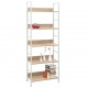 Sonata Етажерка за книги с 5 рафта, дъб, 60x27,6x158,5 см, ПДЧ