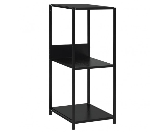 Sonata Малка етажерка за книги, черна, 33,5x39,6x79,7 см, ПДЧ