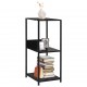 Sonata Малка етажерка за книги, черна, 33,5x39,6x79,7 см, ПДЧ