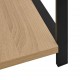 Sonata Малка етажерка за книги, черно и дъб, 33,5x39,6x79,7 см, ПДЧ