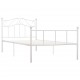 Sonata Рамка за легло, бяла, метал, 90x200 см