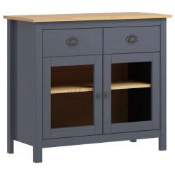 Sonata Страничен шкаф Hill Range, сив, 90x40x80 см, боров масив - Corpuri, vitrine, biblioteci modulare