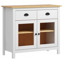 Sonata Страничен шкаф Hill Range, бял, 90x40x80 см, боров масив - Corpuri, vitrine, biblioteci modulare