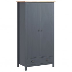 Sonata 2-крилен гардероб Hill Range, сив, 89x50x170 см, бор масив - Comparare produse