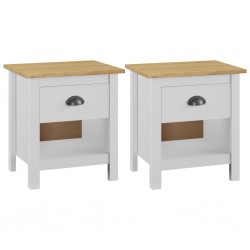 Sonata H Нощни шкафчета 2 бр Hill 46x35x49,5 см борово дърво масив - Noptiere
