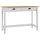 Sonata H Конзолна маса Hill с 2 чекмеджета 110x45x74 см бор масив