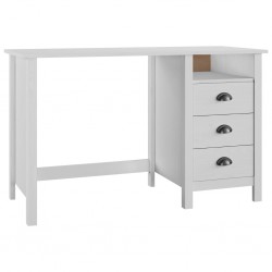 Sonata Бюро Hill Range с 3 чекмеджета, 120x50x74 см, бор масив - Comparare produse
