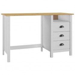 Sonata Бюро Hill Range с 3 чекмеджета, 120x50x74 см, бор масив - Comparare produse