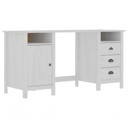 Sonata Бюро Hill Range, бяло, 150x50x74 см, борово дърво масив - Comparare produse