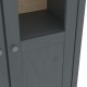 Sonata Висок шкаф Hill Range, сив, 85x37x170,5 см, борово дърво масив