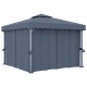 Sonata Шатра със завеси, 3x3 м, антрацит, алуминий