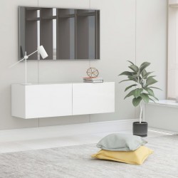 Sonata ТВ шкаф, бял, 100x30x30 см, ПДЧ - Comode TV