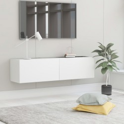 Sonata ТВ шкаф, бял, 120x30x30 см, ПДЧ - Comode TV