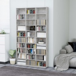 Sonata CD шкаф, бетонно сив, 102x16x177,5 см, ПДЧ - Comode TV