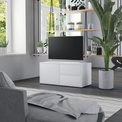 Sonata ТВ шкаф, бял, 80x34x36 см, ПДЧ - Comode TV