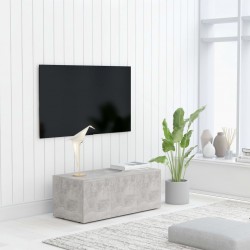 Sonata ТВ шкаф, бетонно сиво, 80x34x30 см, ПДЧ - Comode TV