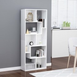 Sonata Шкаф библиотека, бял, 67x24x161 см, ПДЧ - Corpuri, vitrine, biblioteci modulare