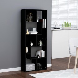 Sonata Шкаф библиотека, черен, 67x24x161 см, ПДЧ - Corpuri, vitrine, biblioteci modulare