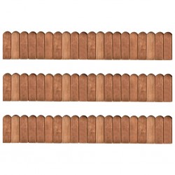 Sonata Палисади за градина, 3 бр, 120 см, импрегниран бор - Garduri