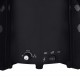 Sonata Коледна елха с валящ сняг и основа от чадър, черна, 170 см, PVC