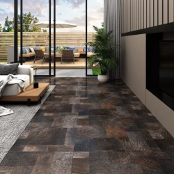 Sonata PVC подови дъски самозалепващи 5,11 м² кафява дървесна текстура - Covoare și pardoseli