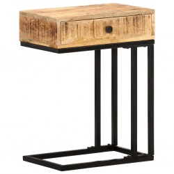 Sonata H U-образна странична маса 45x30x61 см мангово дърво масив - Măsuțe de living