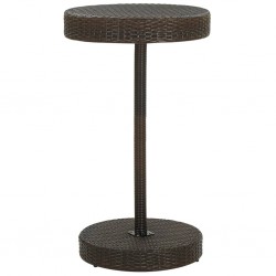 Sonata Градинска маса, кафява, 60,5x106 cм, полиратан - Mese de grădină