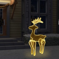 Sonata Коледна украса северен елен с мрежа 306 LED 60x24x89 см - Decorațiuni sezoniere și de sărbători