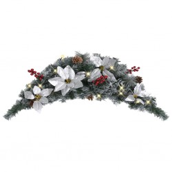 Sonata Коледна арка с LED лампички, зелена, 90 см, PVC - Decorațiuni sezoniere și de sărbători