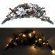 Sonata Коледна арка с LED лампички, зелена, 90 см, PVC