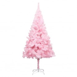 Sonata Изкуствена коледна елха със стойка, розова, 180 см, PVC - Comparare produse