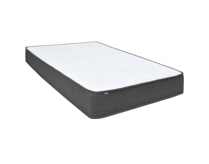 Sonata Боксспринг легло, тъмносиво, текстил, 160x200 см