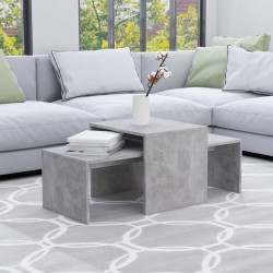 Sonata H Комплект кафе маси, бетонно сив, 100x48x40 см, инженерно дърво - Măsuțe de living