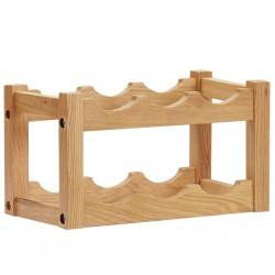 Sonata Стойка за вино за 6 бутилки, 37x21x21 см, дъбов масив - Etajere
