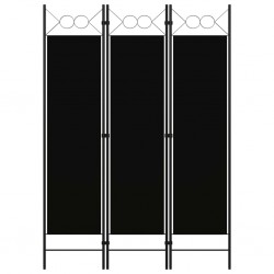 Sonata Параван за стая, 3 панела, черен, 120x180 см - Electrocasnice și accesorii pentru living