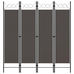 Sonata Параван за стая, 4 панела, антрацит, 160x180 см - Electrocasnice și accesorii pentru living